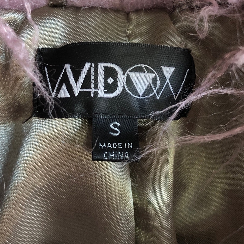 Widow Art Magic Crushed Velvet Faux Fur Trim Jacket Witchy Witchcore Y2K - Picture 11 of 15